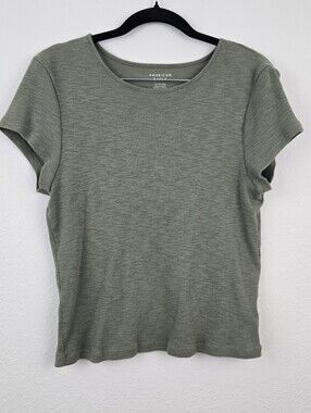 Green American Eagle Baby Tee